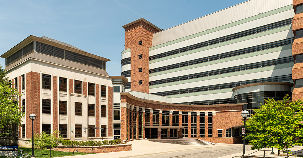 Exterior image of the University of Michigan School of Public Health at 1415 Washington Heights, Ann Arbor, Michigan.
