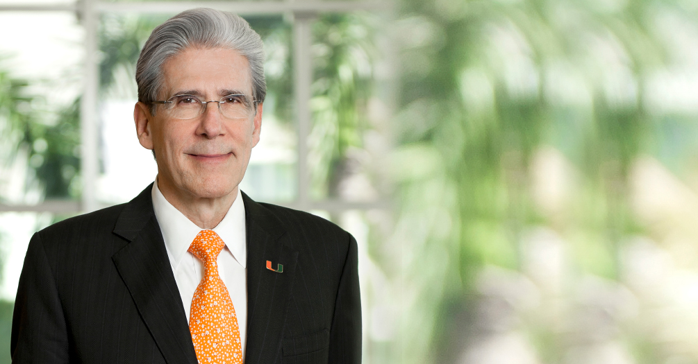 Dr. Julio Frenk, MPH, PhD, President of the University of Miami, Florida