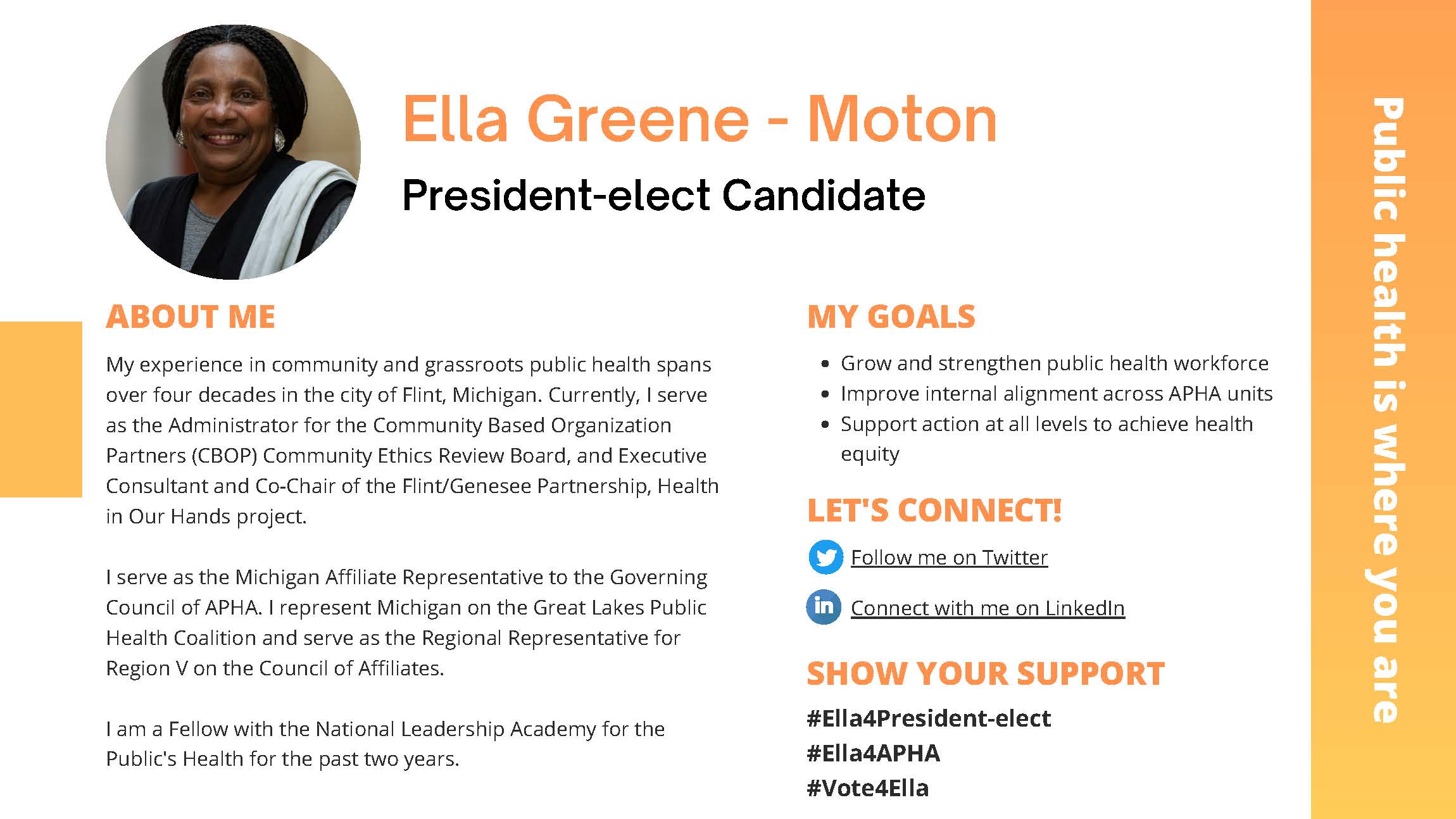 Ella Greene-Moton president elect