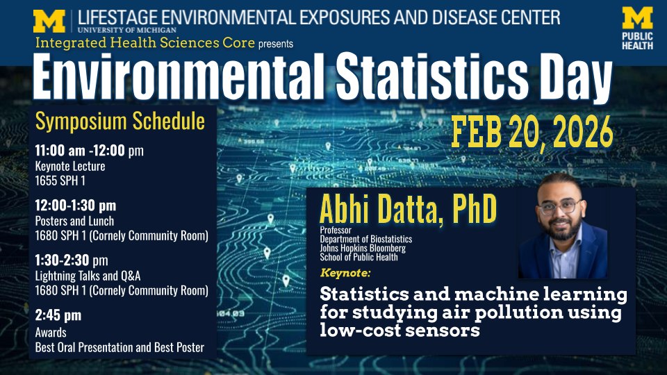 Event Flyer for 2026 Environmental Statistics Day Symposium