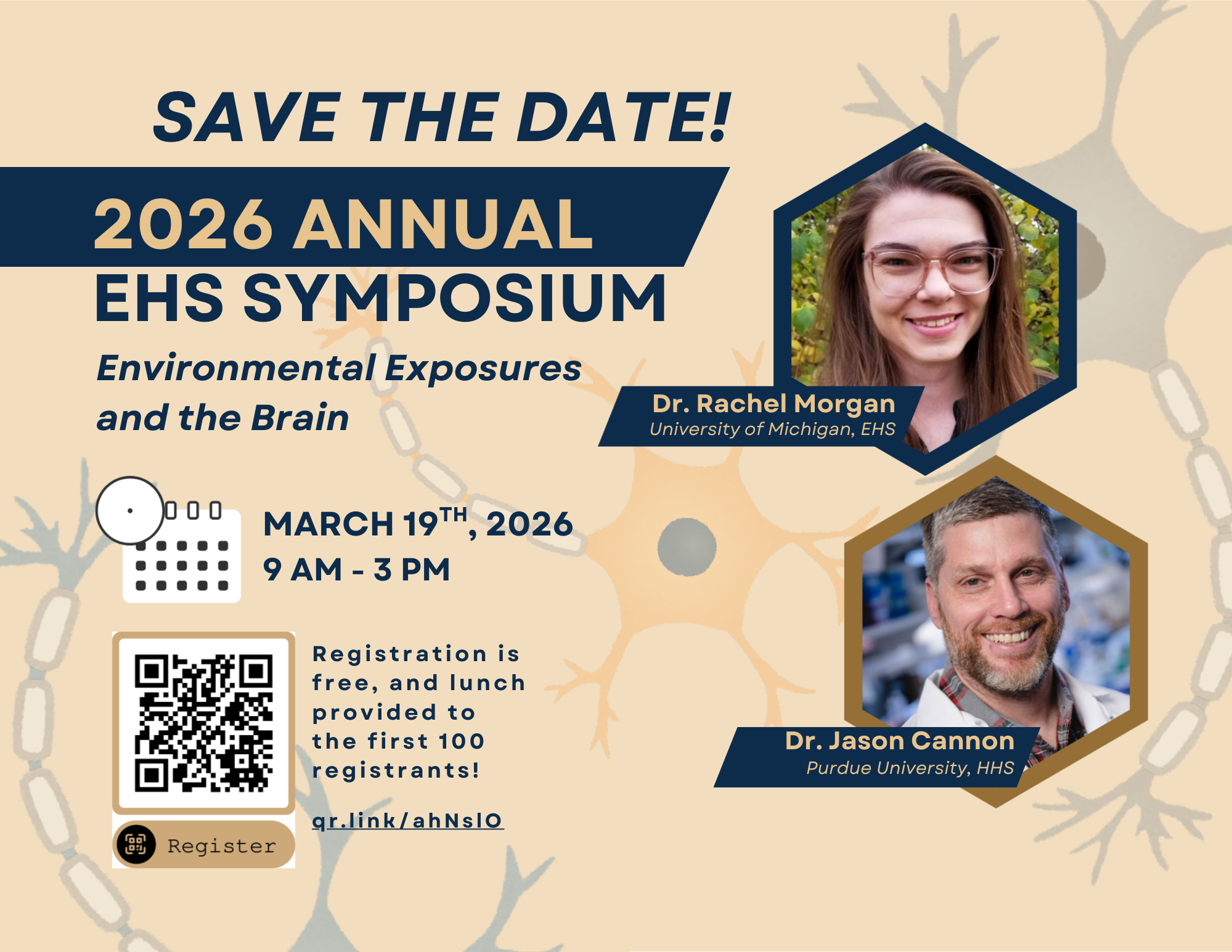 Event Flyer for 31st Annual EHS Symposium: Exploration of Environmental Exposures and the Brain