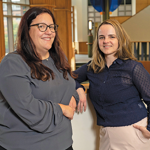 Elizabeth King, left, and Oksana Fedorak