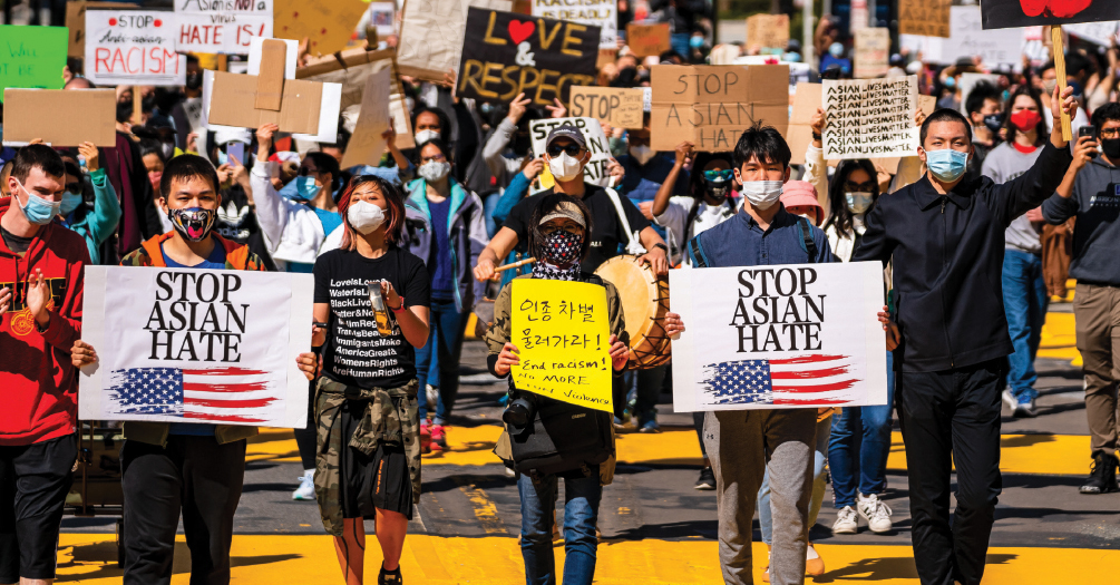 image of protest to stop asian hate