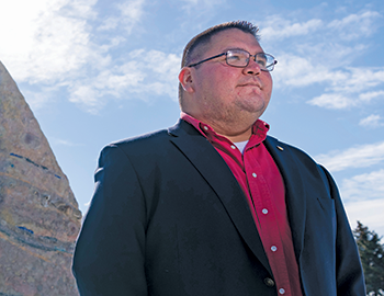 Joel Begay in Denver. Photo by Kathleen Lavine