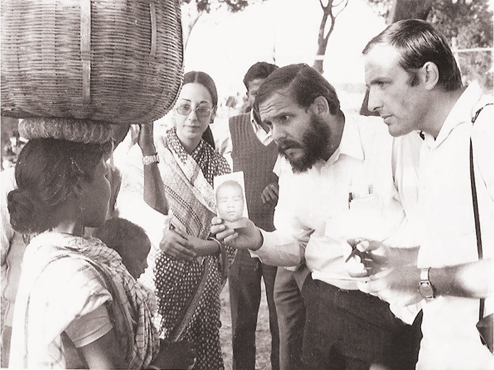 Dr. Larry Brilliant in India in 1973