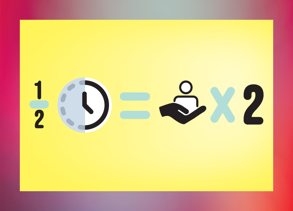 An AI graphic stating that AI can help create public health solutions much faster than with humans alone