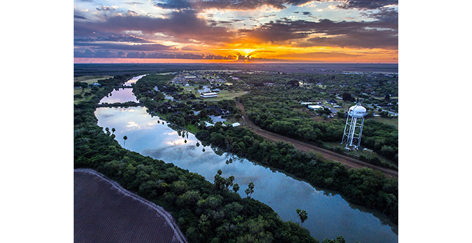 Overlooking the Rio Grande Valley River