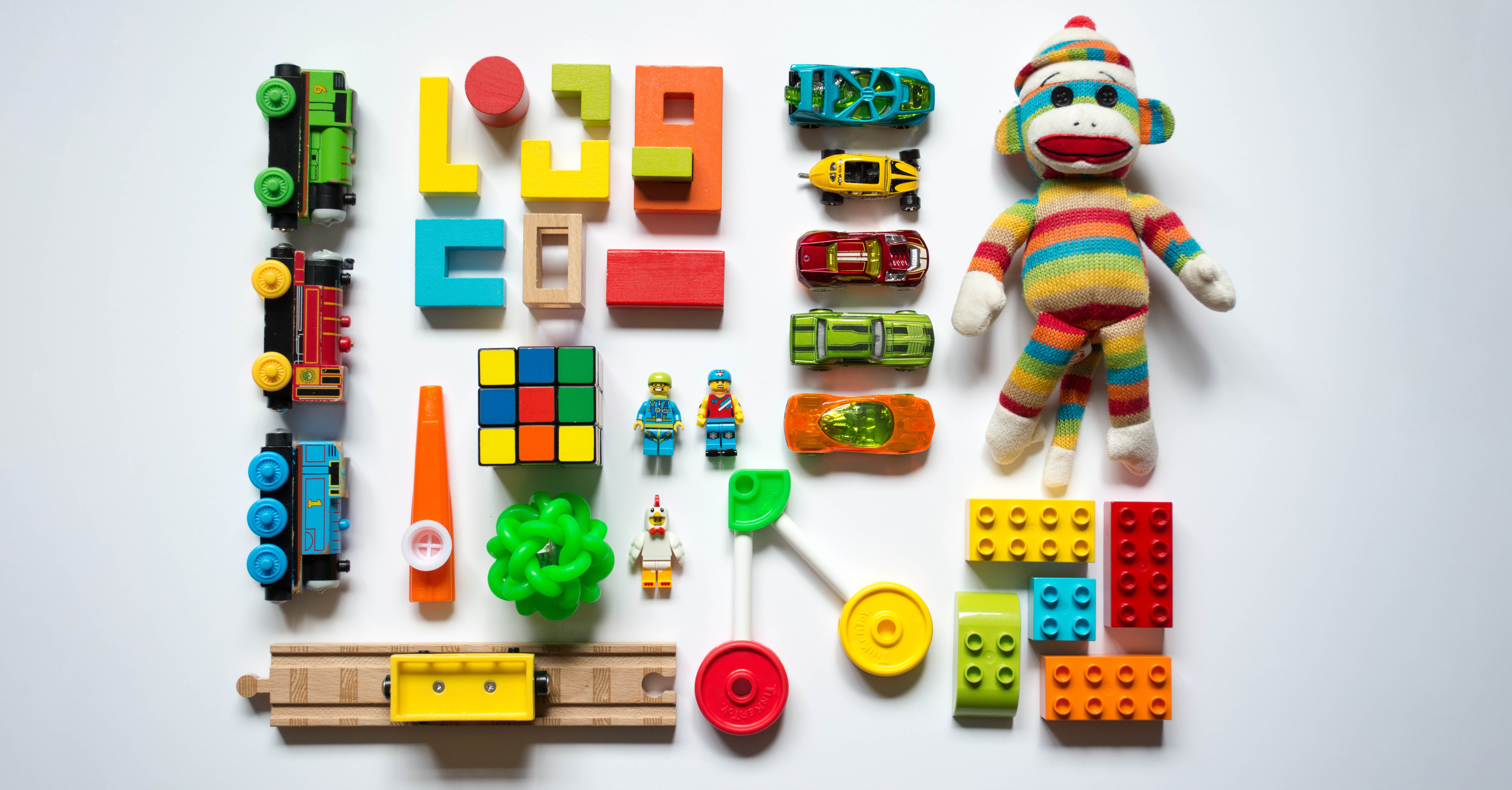 Different types of children's toys