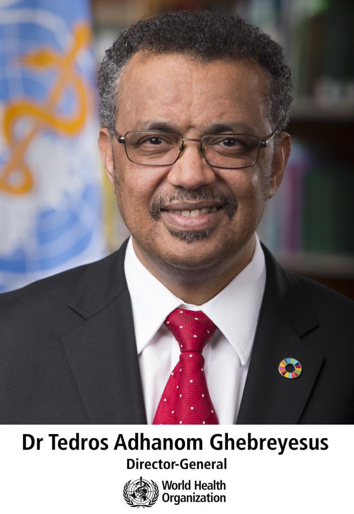 Tedros Adhanom Ghebreyesus, courtesy of WHO