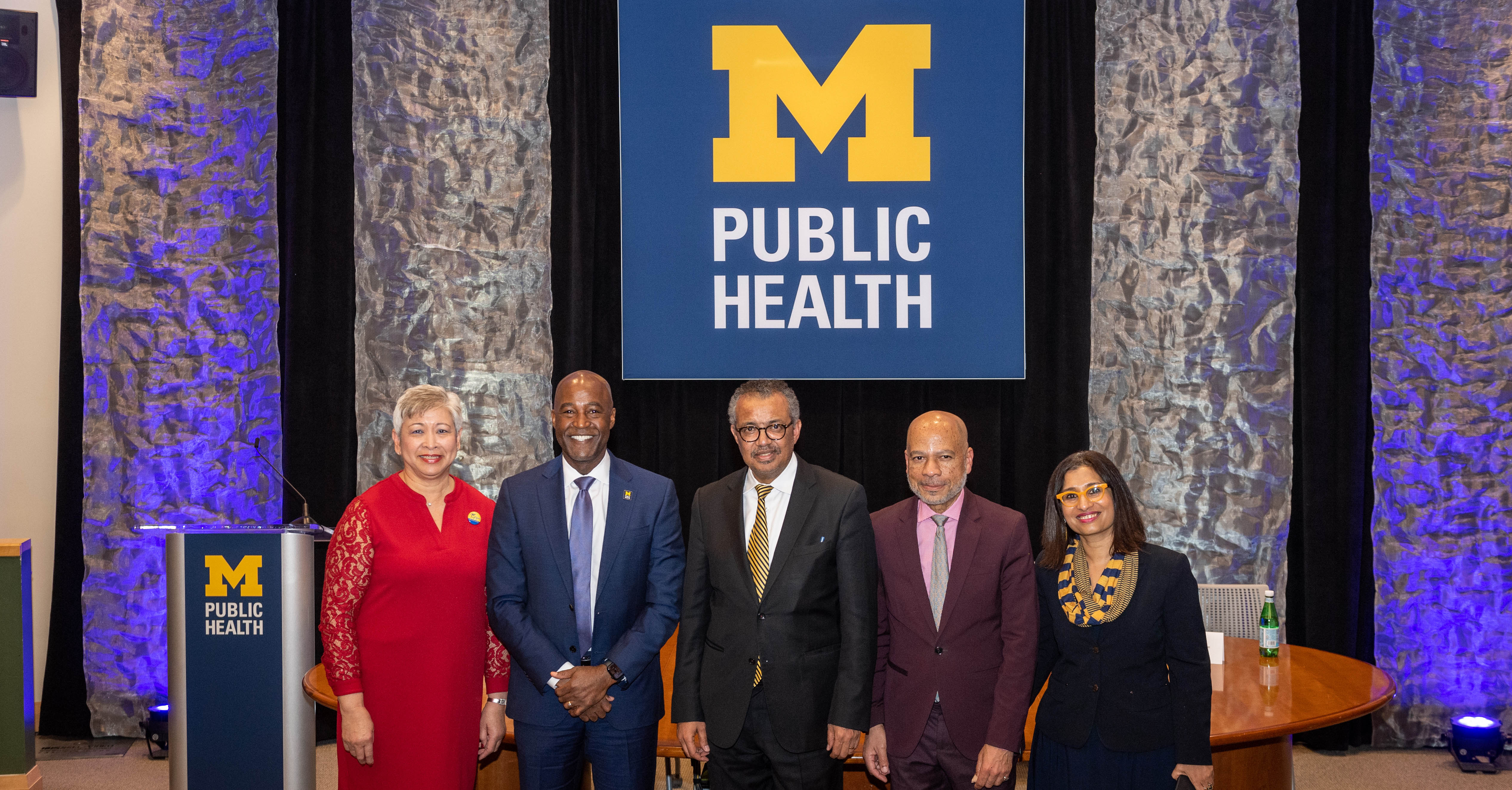 Michigan Public Health community welcomes visit from WHO Director-General Tedros Adhanom Ghebreyesus