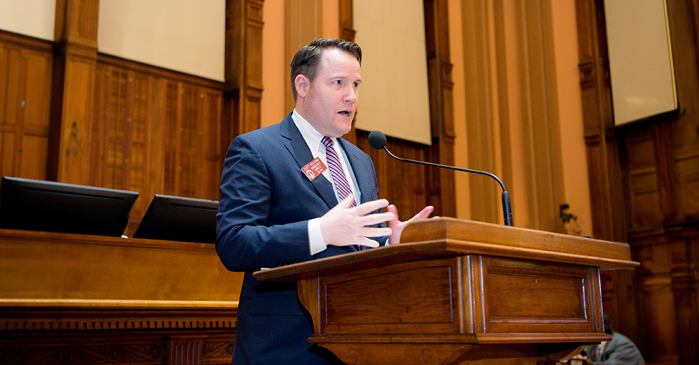 Georgia State Rep Scott Holcomb, MPH '24, named Milbank Fellow, credits online MPH program with achieving prestigious opportunity