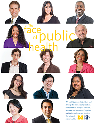 The faces of public health flyer