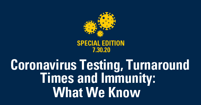 Coronavirus Testing, Turnaround Times, and Immunity: What We Know