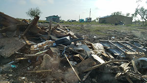 Debris in Texas