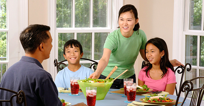 Healthy Meals Together with Family