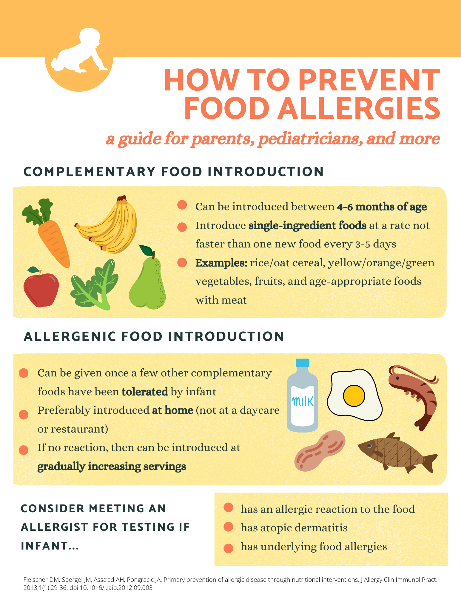 How to prevent food allergies - strategies for parents and pediatricians
