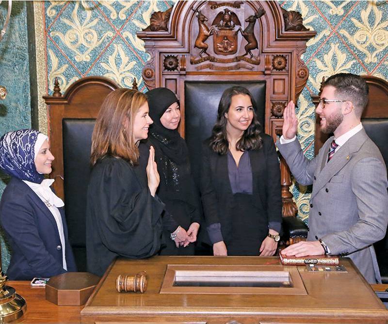 Hammound Being Sworn Into Office