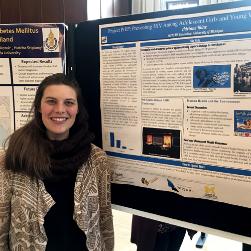 Adriane Kline presents research at the Michigan Union
