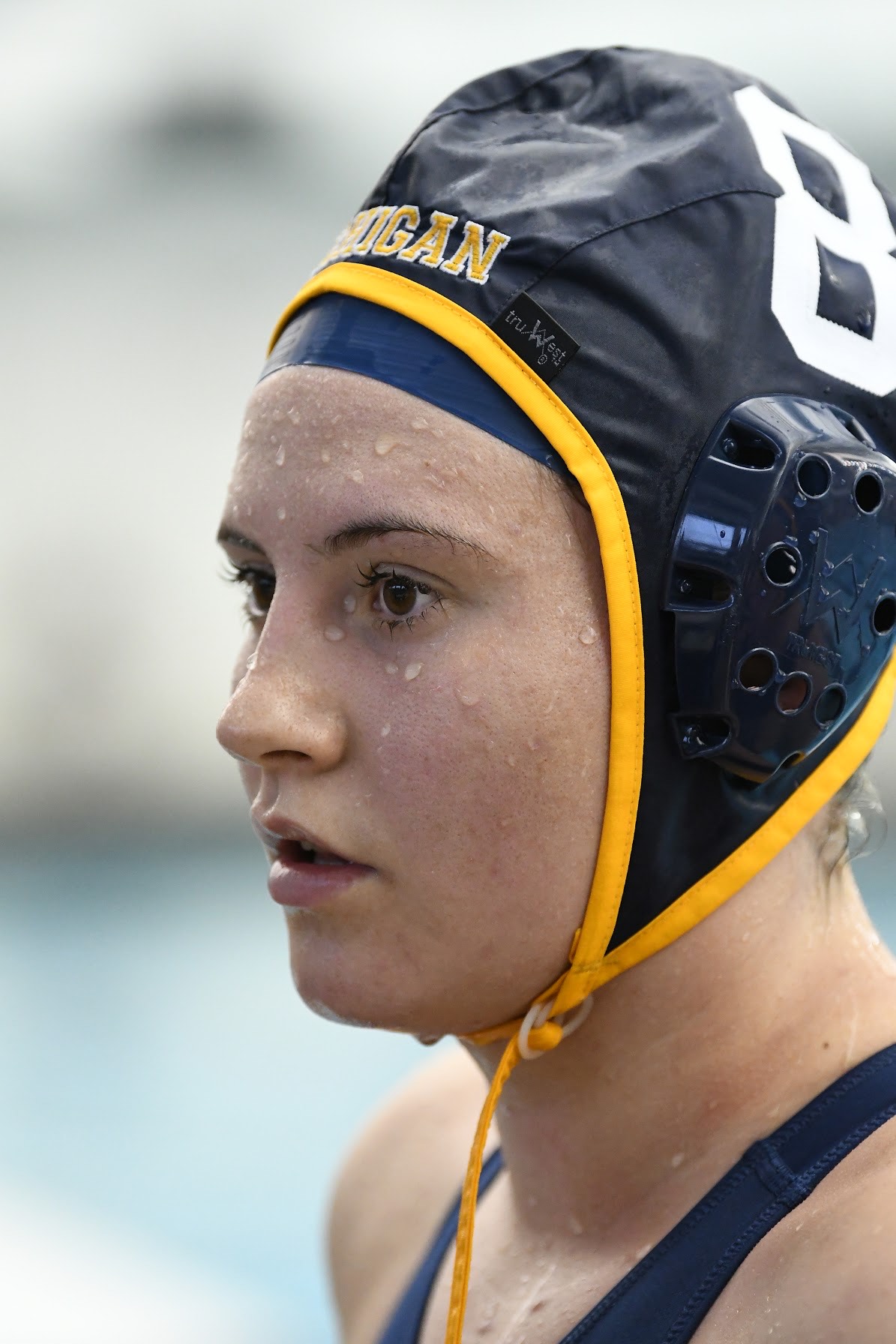 Kathy playing water polo