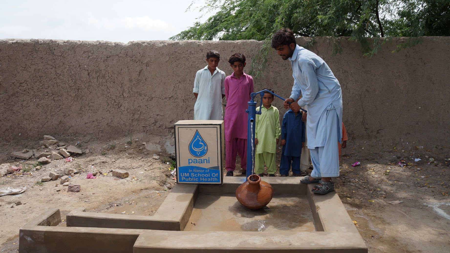 well being operated in rural Pakistan