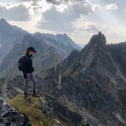 Delaney explores the Alaskan outdoors.