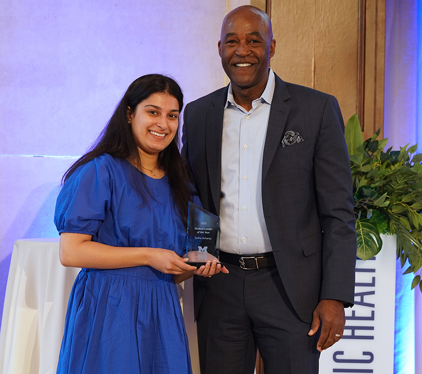Eesha Acharya and F. DuBois Bowman at the Public Health Honors